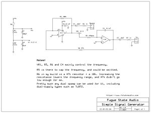 Simple tone generator schematic